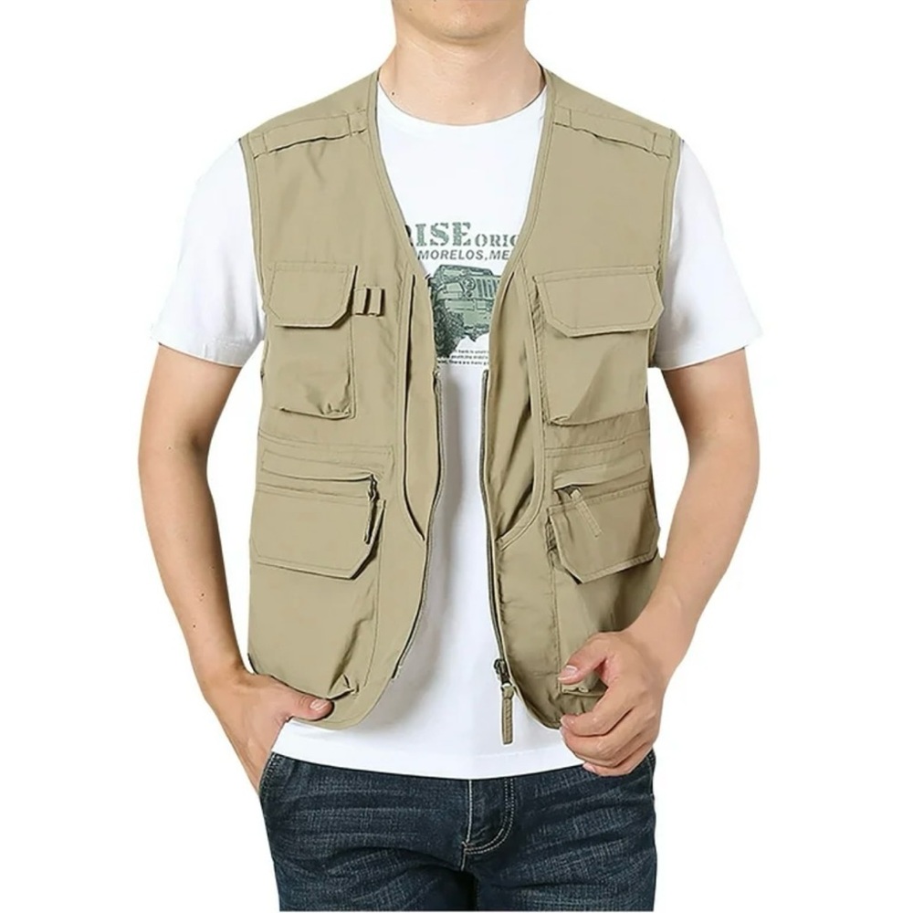 Fox Fire youth size large utility fishing vest front zip with lots‎ of pockets